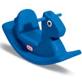 Rocking Horse - Primary Blue - Compact Toddler Rocker for Indoor and Outdoor Play