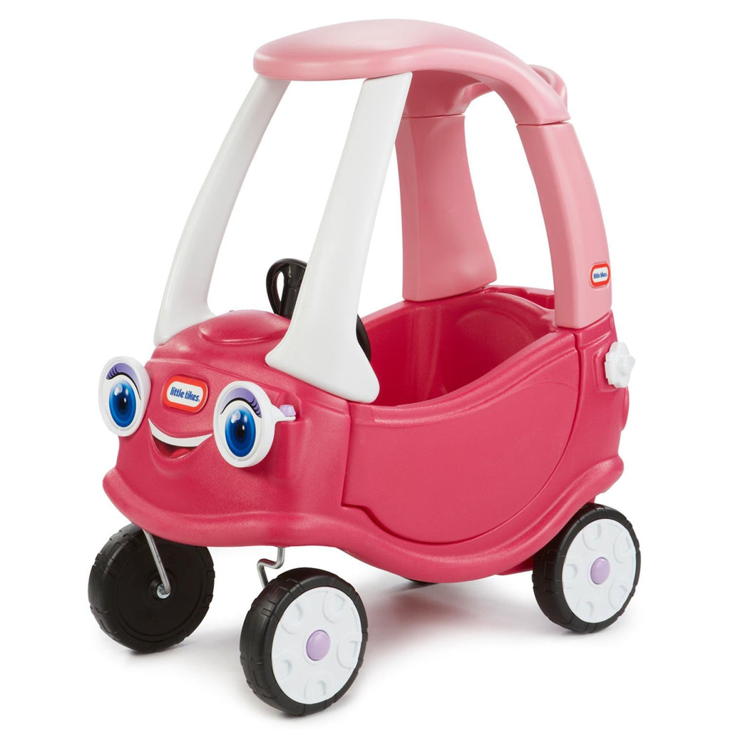 Princess Cozy Coupe - Pink Ride-On Car with Parent Push Handle
