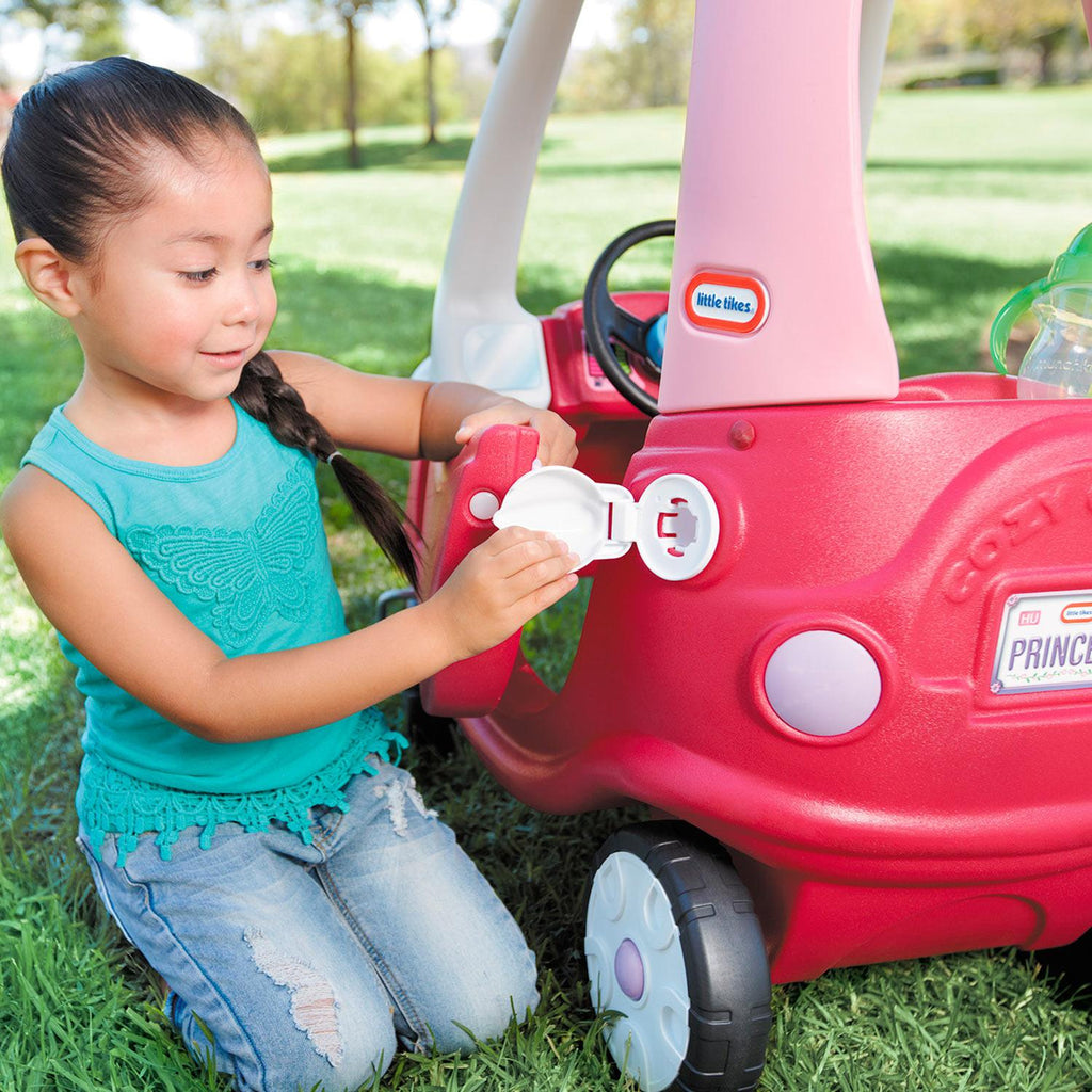 Princess Cozy Coupe - Pink Ride-On Car with Parent Push Handle