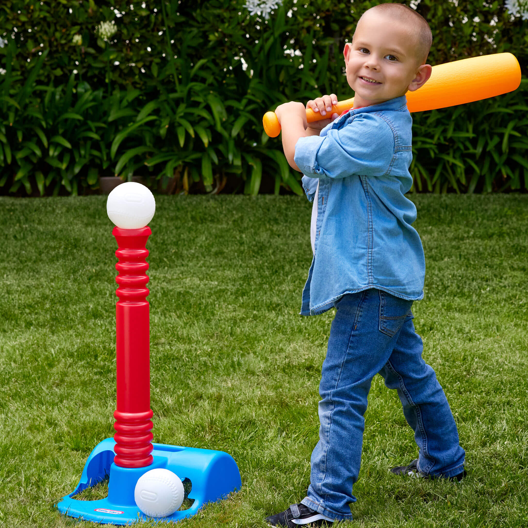 TotSports T-Ball Set - Backyard Baseball Practice Set for Young Players