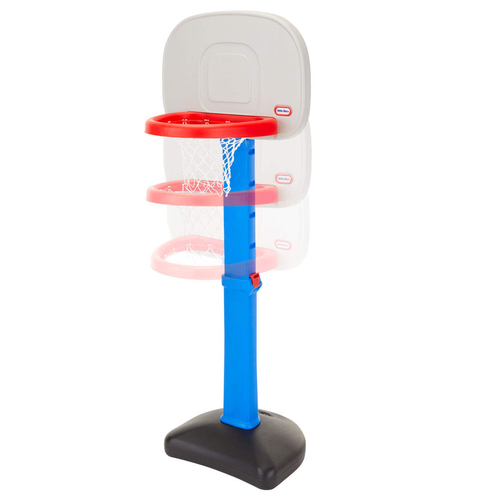 TotSports Easy Score Basketball Set - Adjustable Toddler Hoop with Oversized Rim