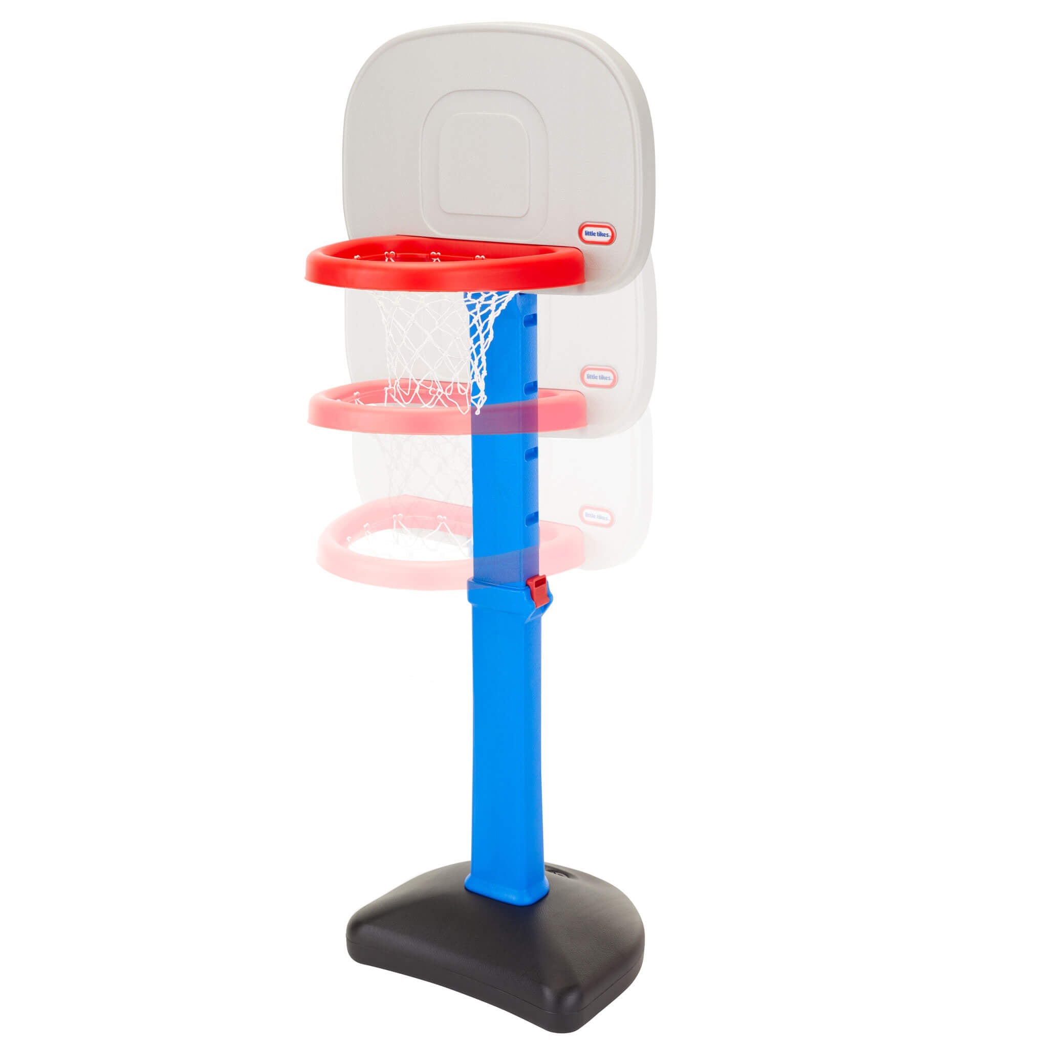 TotSports Easy Score Basketball Set - Adjustable Toddler Hoop with Oversized Rim