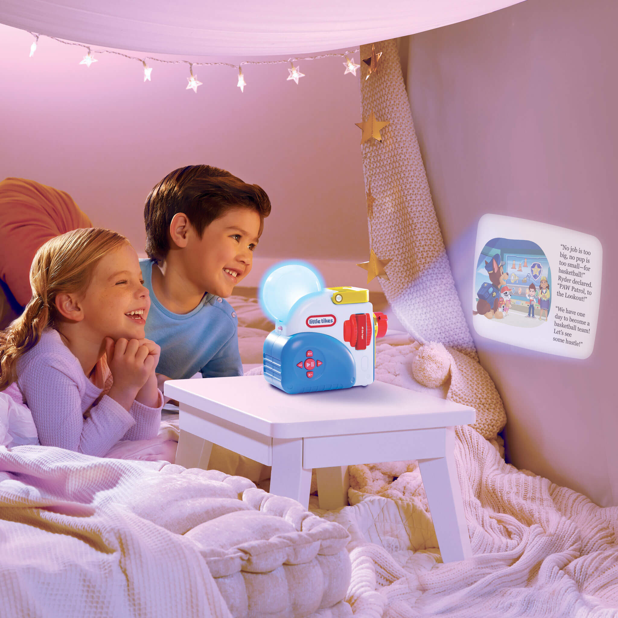 Story Dream Machine Paramount PAW Patrol Hero Collection - Three-Story Projector Pack with Chase Character
