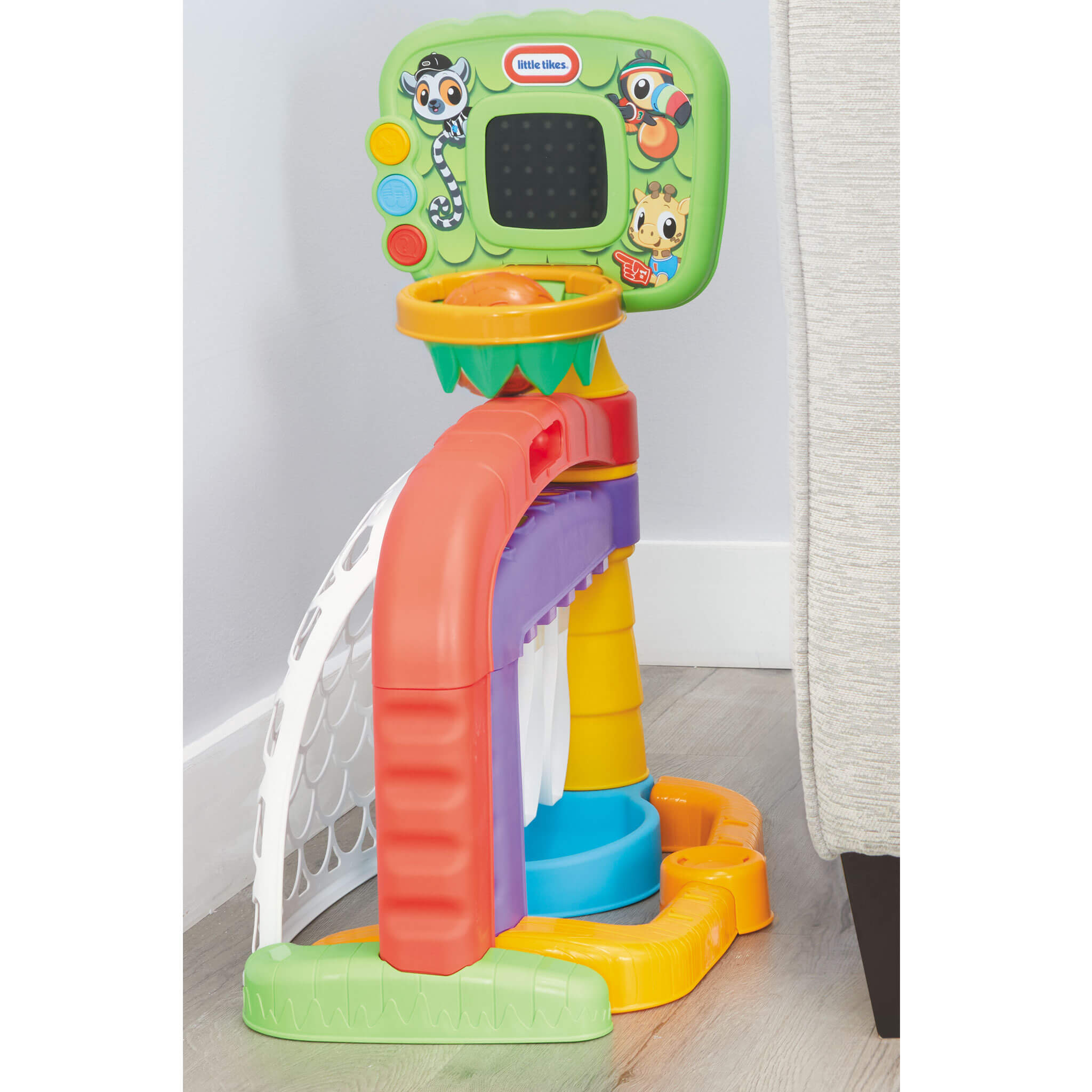 Learn and Play 3-in-1 Sports Zone - Basketball, Soccer and Bowling Activity Center