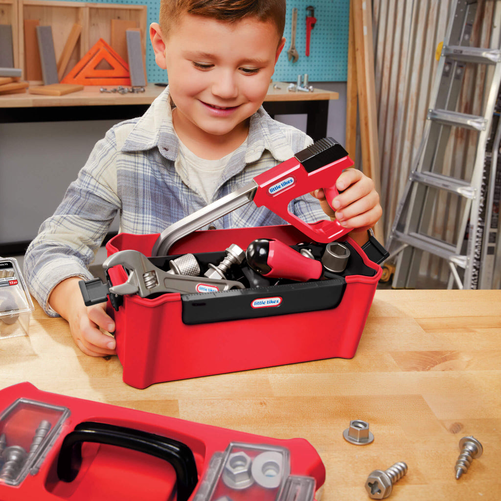 Creative Construction Tool Box Set - Portable Pretend Tool Set for Young Builders
