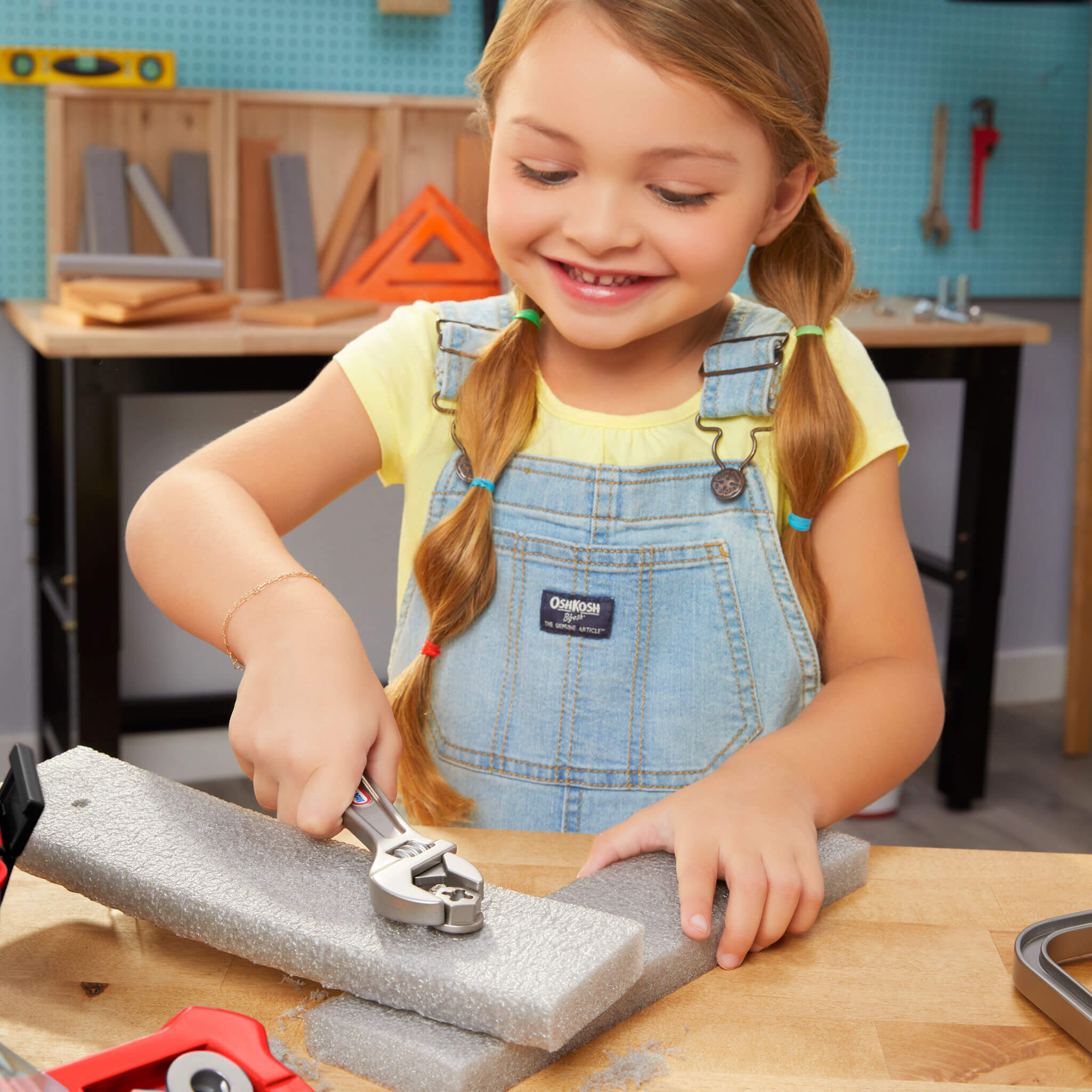 Creative Construction Tool Box Set - Portable Pretend Tool Set for Young Builders