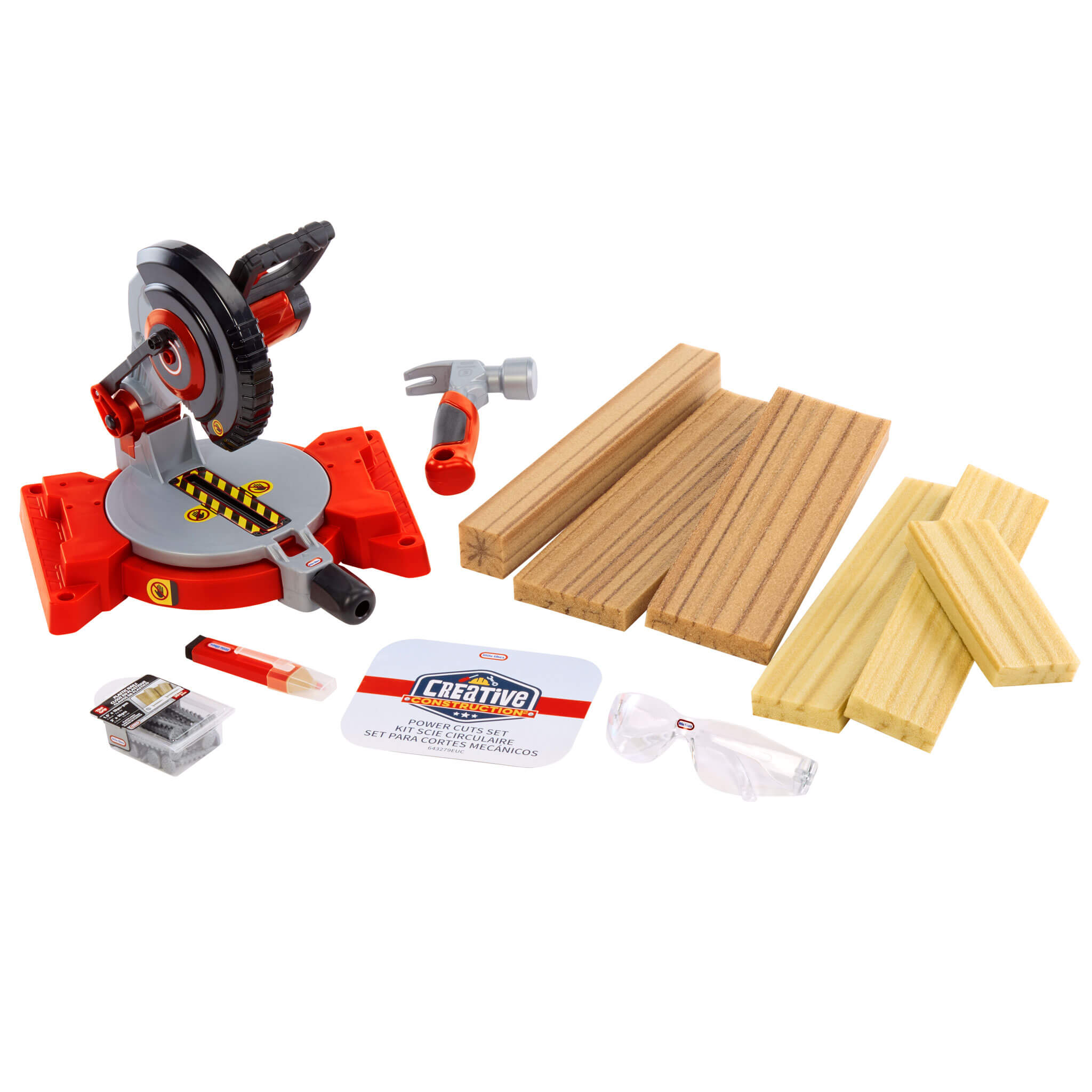 Creative Construction Power Cuts Set - Pretend Power Tool Set for Construction Play
