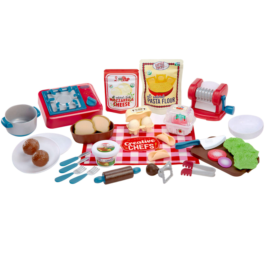 Creative Chefs Italian Restaurant Kit - Restaurant Play Set with Pasta Maker and Recipe Cards