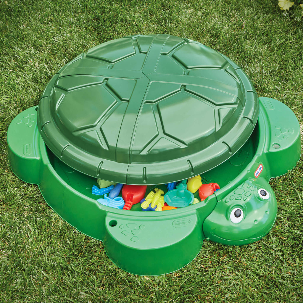 Turtle Sandbox - Outdoor Sand Play Center with Protective Lid
