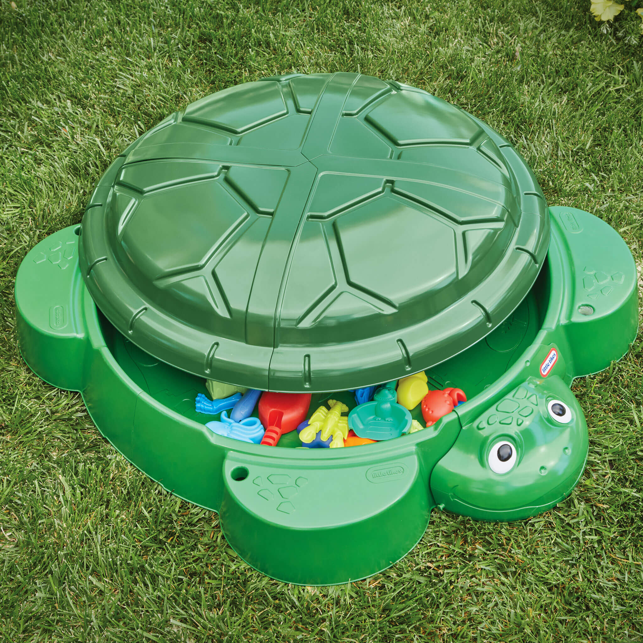 Turtle Sandbox - Outdoor Sand Play Center with Protective Lid
